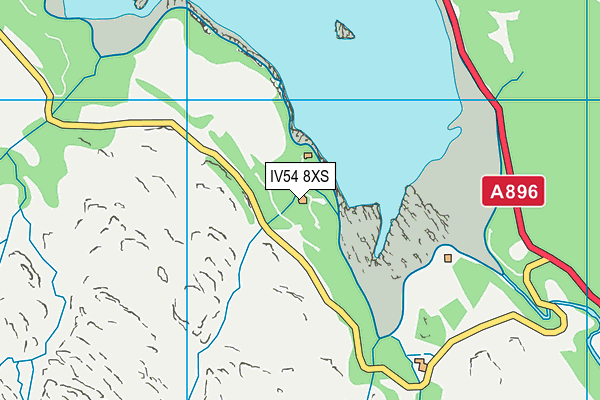 IV54 8XS map - OS VectorMap District (Ordnance Survey) IV54 8XS map - OS VectorMap District (Ordnance Survey)