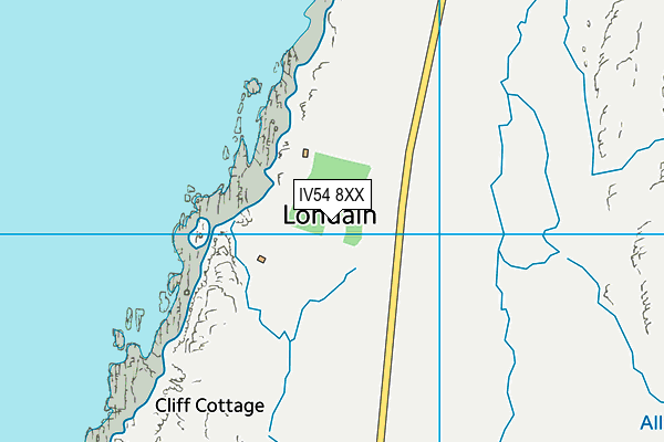 IV54 8XX map - OS VectorMap District (Ordnance Survey)