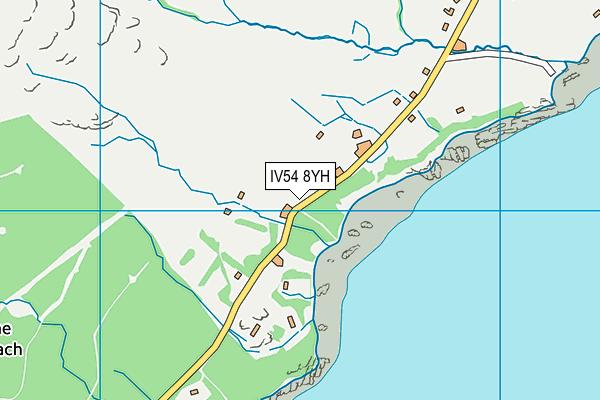 IV54 8YH map - OS VectorMap District (Ordnance Survey) IV54 8YH map - OS VectorMap District (Ordnance Survey)