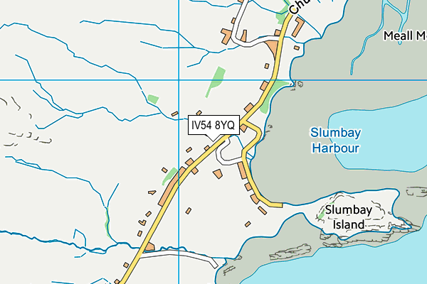 IV54 8YQ map - OS VectorMap District (Ordnance Survey) IV54 8YQ map - OS VectorMap District (Ordnance Survey)