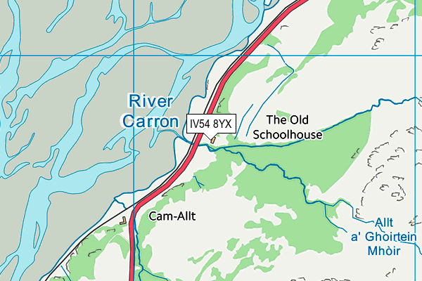 IV54 8YX map - OS VectorMap District (Ordnance Survey) IV54 8YX map - OS VectorMap District (Ordnance Survey)