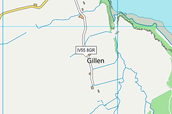 IV55 8GR map - OS VectorMap District (Ordnance Survey)