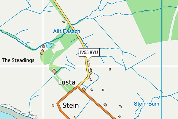 IV55 8YU map - OS VectorMap District (Ordnance Survey)