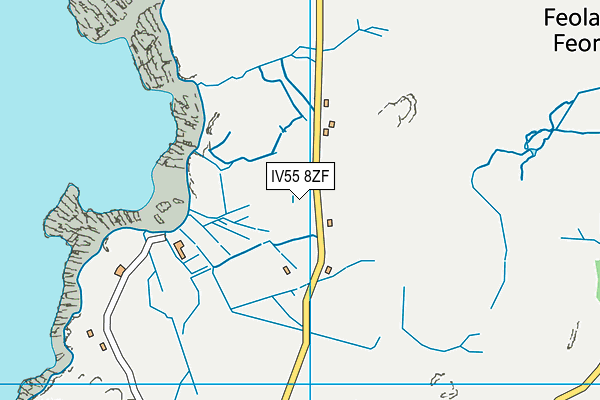 IV55 8ZF map - OS VectorMap District (Ordnance Survey) IV55 8ZF map - OS VectorMap District (Ordnance Survey)
