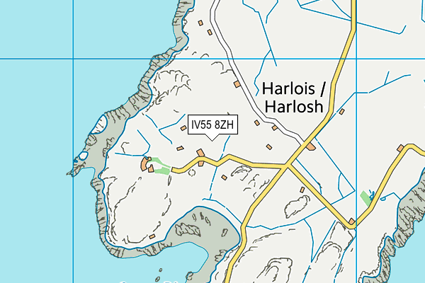 IV55 8ZH map - OS VectorMap District (Ordnance Survey) IV55 8ZH map - OS VectorMap District (Ordnance Survey)