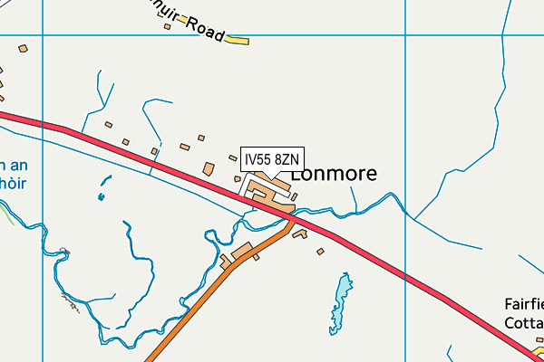 IV55 8ZN map - OS VectorMap District (Ordnance Survey) IV55 8ZN map - OS VectorMap District (Ordnance Survey)