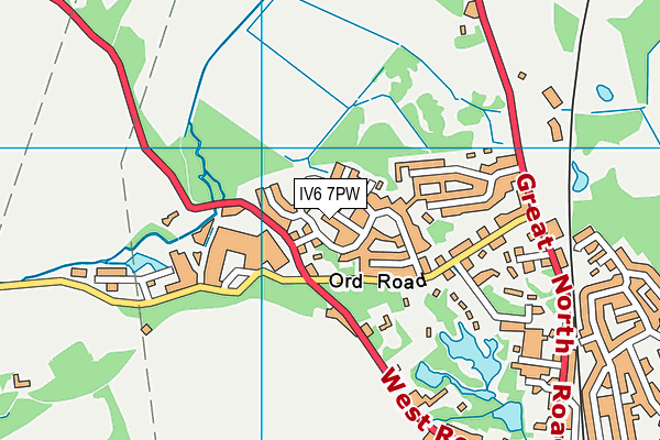 IV6 7PW map - OS VectorMap District (Ordnance Survey) IV6 7PW map - OS VectorMap District (Ordnance Survey)