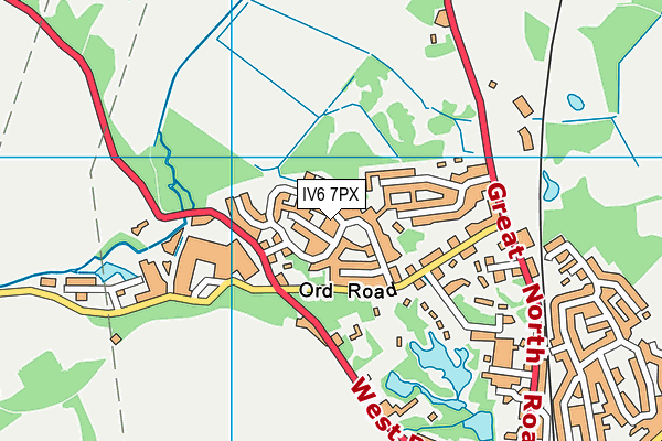 IV6 7PX map - OS VectorMap District (Ordnance Survey) IV6 7PX map - OS VectorMap District (Ordnance Survey)
