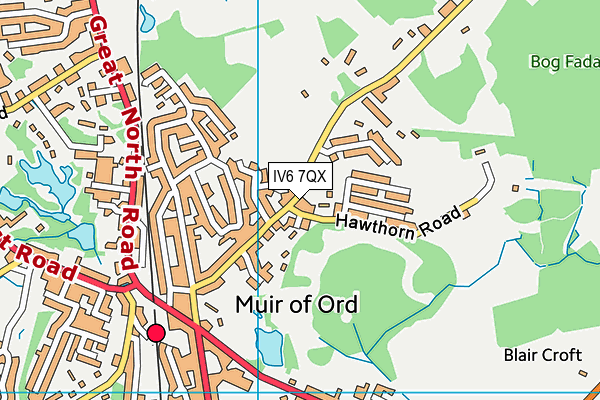 IV6 7QX map - OS VectorMap District (Ordnance Survey) IV6 7QX map - OS VectorMap District (Ordnance Survey)