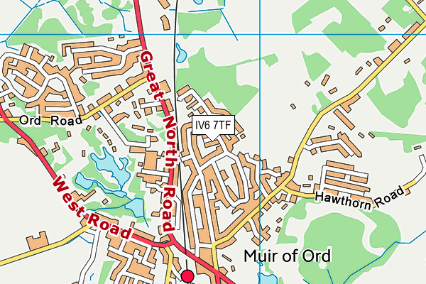 IV6 7TF map - OS VectorMap District (Ordnance Survey) IV6 7TF map - OS VectorMap District (Ordnance Survey)