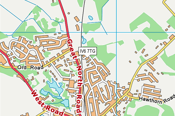 IV6 7TG map - OS VectorMap District (Ordnance Survey) IV6 7TG map - OS VectorMap District (Ordnance Survey)