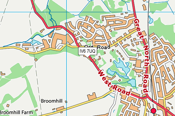 IV6 7UQ map - OS VectorMap District (Ordnance Survey) IV6 7UQ map - OS VectorMap District (Ordnance Survey)