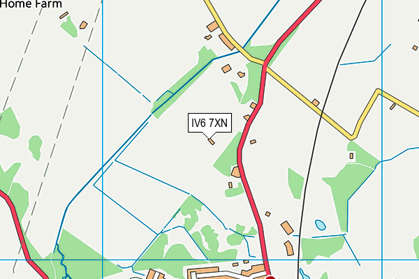 IV6 7XN map - OS VectorMap District (Ordnance Survey) IV6 7XN map - OS VectorMap District (Ordnance Survey)