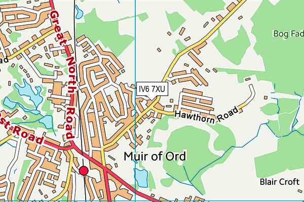 IV6 7XU map - OS VectorMap District (Ordnance Survey) IV6 7XU map - OS VectorMap District (Ordnance Survey)