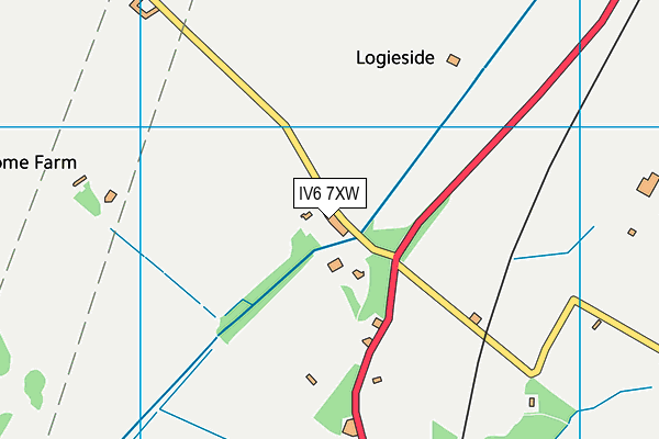 IV6 7XW map - OS VectorMap District (Ordnance Survey) IV6 7XW map - OS VectorMap District (Ordnance Survey)