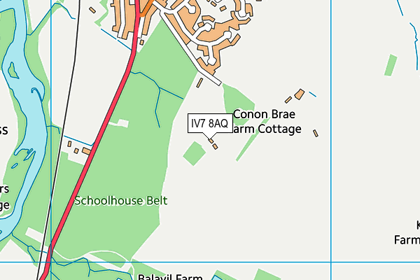 IV7 8AQ map - OS VectorMap District (Ordnance Survey) IV7 8AQ map - OS VectorMap District (Ordnance Survey)