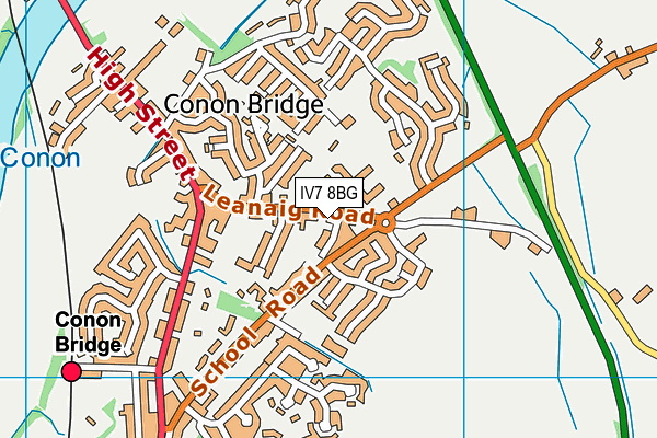 IV7 8BG map - OS VectorMap District (Ordnance Survey) IV7 8BG map - OS VectorMap District (Ordnance Survey)