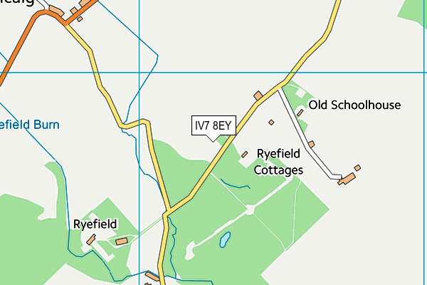 IV7 8EY map - OS VectorMap District (Ordnance Survey)