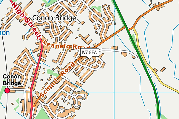 IV7 8FA map - OS VectorMap District (Ordnance Survey) IV7 8FA map - OS VectorMap District (Ordnance Survey)