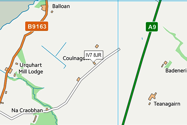 IV7 8JR map - OS VectorMap District (Ordnance Survey) IV7 8JR map - OS VectorMap District (Ordnance Survey)