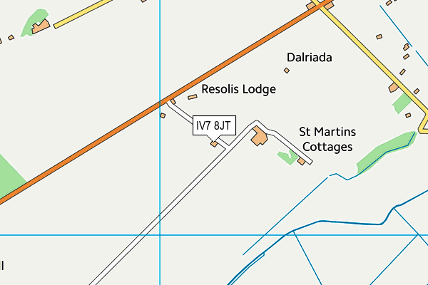 IV7 8JT map - OS VectorMap District (Ordnance Survey) IV7 8JT map - OS VectorMap District (Ordnance Survey)