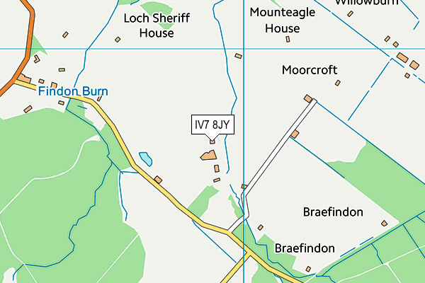 IV7 8JY map - OS VectorMap District (Ordnance Survey) IV7 8JY map - OS VectorMap District (Ordnance Survey)