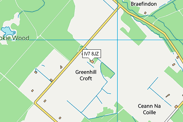 IV7 8JZ map - OS VectorMap District (Ordnance Survey) IV7 8JZ map - OS VectorMap District (Ordnance Survey)