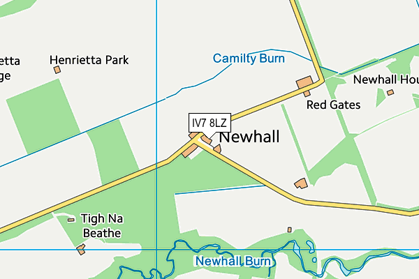 IV7 8LZ map - OS VectorMap District (Ordnance Survey) IV7 8LZ map - OS VectorMap District (Ordnance Survey)