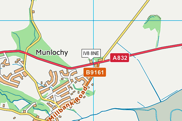 IV8 8NE map - OS VectorMap District (Ordnance Survey) IV8 8NE map - OS VectorMap District (Ordnance Survey)