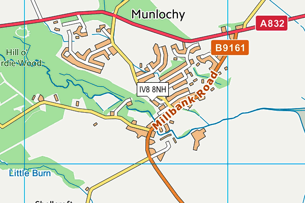 IV8 8NH map - OS VectorMap District (Ordnance Survey) IV8 8NH map - OS VectorMap District (Ordnance Survey)