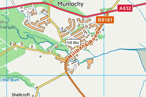 IV8 8NJ map - OS VectorMap District (Ordnance Survey) IV8 8NJ map - OS VectorMap District (Ordnance Survey)