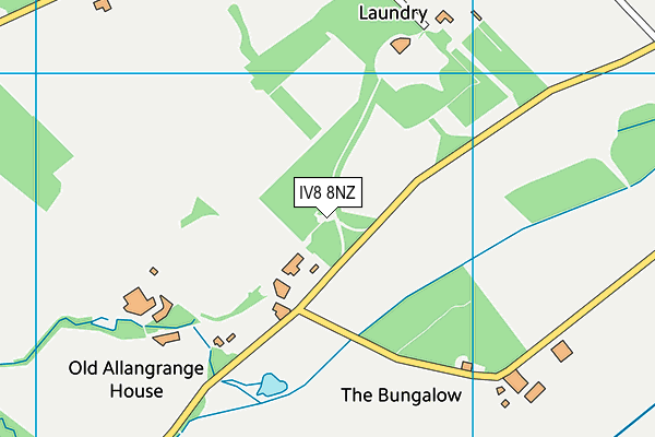 IV8 8NZ map - OS VectorMap District (Ordnance Survey) IV8 8NZ map - OS VectorMap District (Ordnance Survey)
