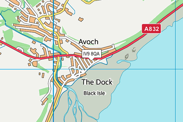 IV9 8QA map - OS VectorMap District (Ordnance Survey) IV9 8QA map - OS VectorMap District (Ordnance Survey)