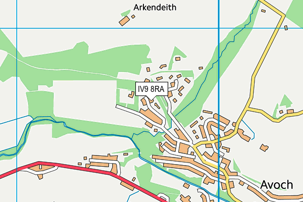 IV9 8RA map - OS VectorMap District (Ordnance Survey) IV9 8RA map - OS VectorMap District (Ordnance Survey)