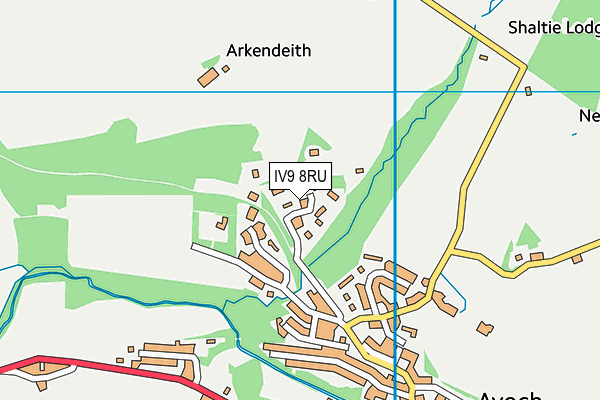 IV9 8RU map - OS VectorMap District (Ordnance Survey) IV9 8RU map - OS VectorMap District (Ordnance Survey)