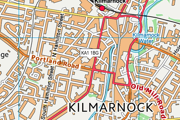 KA1 1BG map - OS VectorMap District (Ordnance Survey) KA1 1BG map - OS VectorMap District (Ordnance Survey)