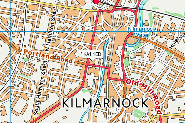 KA1 1ED map - OS VectorMap District (Ordnance Survey) KA1 1ED map - OS VectorMap District (Ordnance Survey)