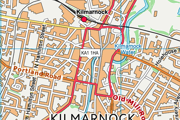 KA1 1HA map - OS VectorMap District (Ordnance Survey) KA1 1HA map - OS VectorMap District (Ordnance Survey)