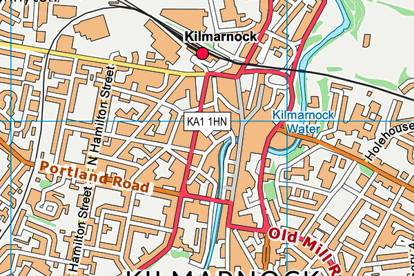 KA1 1HN map - OS VectorMap District (Ordnance Survey) KA1 1HN map - OS VectorMap District (Ordnance Survey)