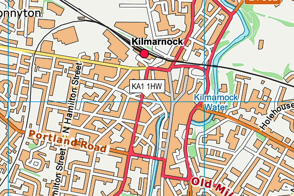 KA1 1HW map - OS VectorMap District (Ordnance Survey) KA1 1HW map - OS VectorMap District (Ordnance Survey)