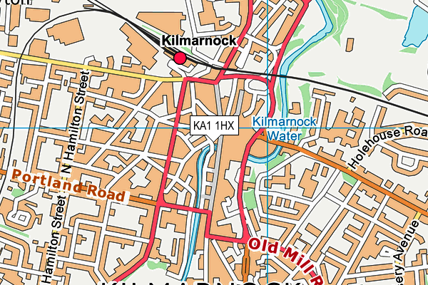 KA1 1HX map - OS VectorMap District (Ordnance Survey) KA1 1HX map - OS VectorMap District (Ordnance Survey)