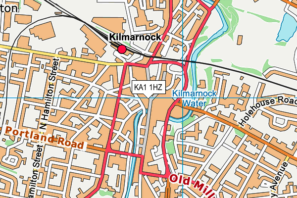 KA1 1HZ map - OS VectorMap District (Ordnance Survey) KA1 1HZ map - OS VectorMap District (Ordnance Survey)