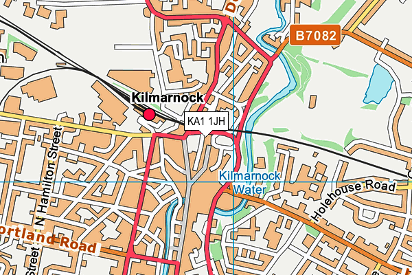 KA1 1JH map - OS VectorMap District (Ordnance Survey) KA1 1JH map - OS VectorMap District (Ordnance Survey)