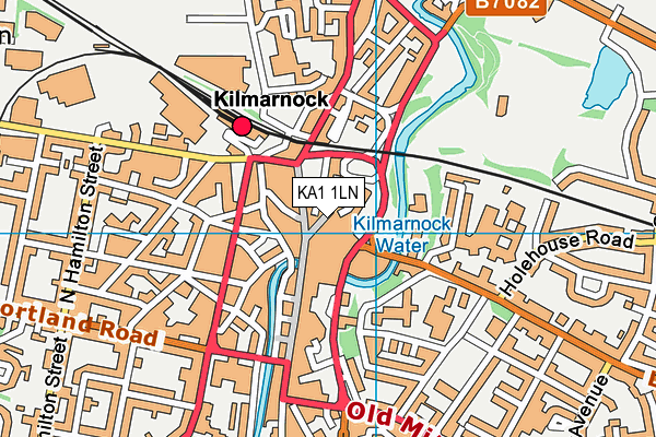 KA1 1LN map - OS VectorMap District (Ordnance Survey) KA1 1LN map - OS VectorMap District (Ordnance Survey)