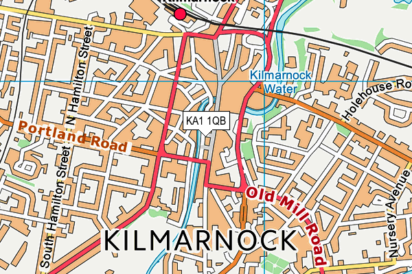 KA1 1QB map - OS VectorMap District (Ordnance Survey) KA1 1QB map - OS VectorMap District (Ordnance Survey)