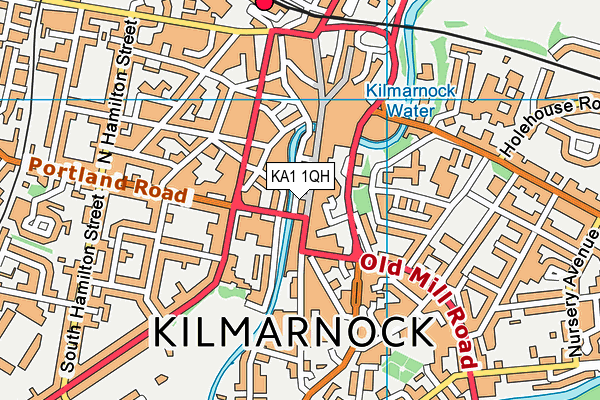 KA1 1QH map - OS VectorMap District (Ordnance Survey) KA1 1QH map - OS VectorMap District (Ordnance Survey)