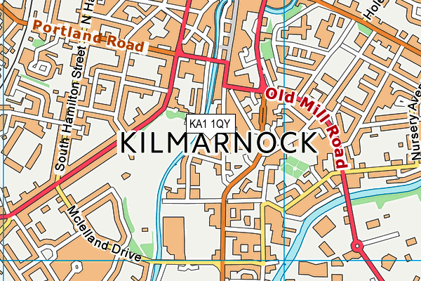 KA1 1QY map - OS VectorMap District (Ordnance Survey) KA1 1QY map - OS VectorMap District (Ordnance Survey)