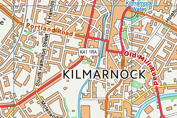 KA1 1RA map - OS VectorMap District (Ordnance Survey) KA1 1RA map - OS VectorMap District (Ordnance Survey)