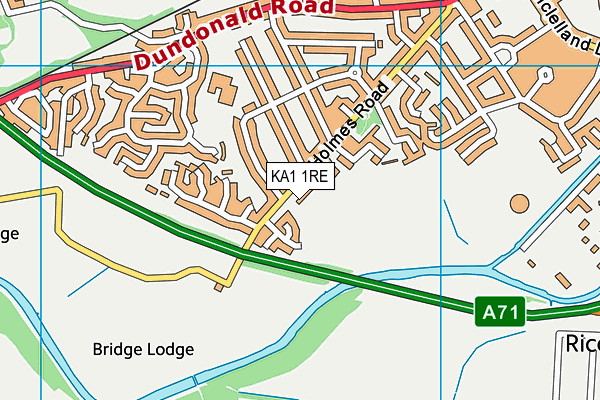 KA1 1RE map - OS VectorMap District (Ordnance Survey) KA1 1RE map - OS VectorMap District (Ordnance Survey)
