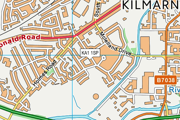 KA1 1SP map - OS VectorMap District (Ordnance Survey) KA1 1SP map - OS VectorMap District (Ordnance Survey)